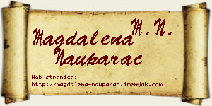 Magdalena Nauparac vizit kartica